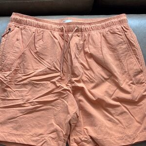 Orange Drawstring American Eagle Shorts